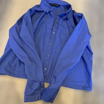 미즈이로 인드 파랑 긴팔 셔츠