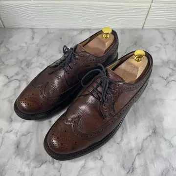 REGAL 윙 칩 가죽 신발 다크 브라운 25.5cm