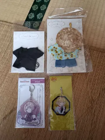 봉제 인형용 의상과 키링 세트