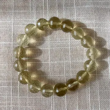 시트린 미러볼 컷 팔찌