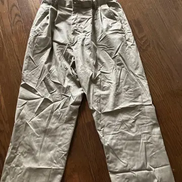 베이지 슬랙스 스트레이트 1점 한정