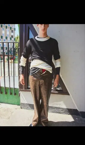 NKNIT layered long sleeve t-shirt set