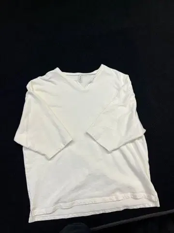 DUFFER 화이트 V넥 T셔츠 M