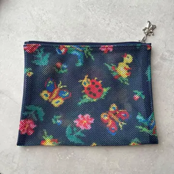 FEILER 페이러 메쉬 파우치 네이비