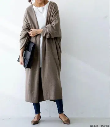 antiqua 코튼 니트 롱 가디건