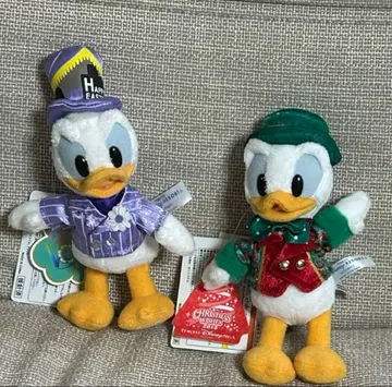 2015년산 도널드 덕 봉제 인형 배치 2체 세트