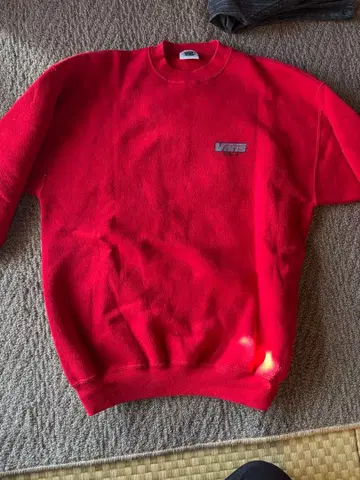 Vans 빨간색 맨투맨 트레이닝복