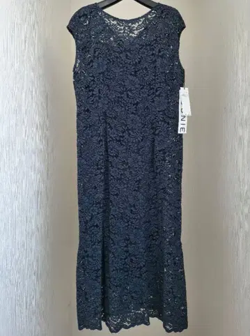 LOUNIE 레이스 롱 원피스 네이비