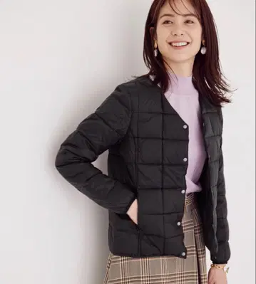 TAION 블랙 다운 자켓 38