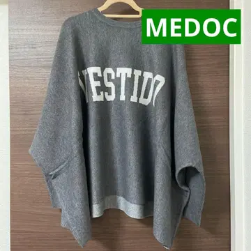 [택 포함 새상품] 야마다야 MEDOC 그레이 니트 로고 니트