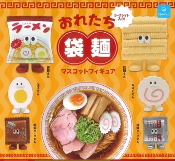 오레타치 봉지 라면 마스코트 피규어 시크릿 포함 전 7종 세트
