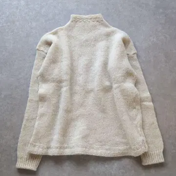 45R 45rpm 울 모크넥 니트 사이즈 0 화이트