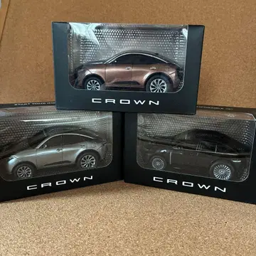 CROWN 미니카 3대 세트 브라운 실버 블랙