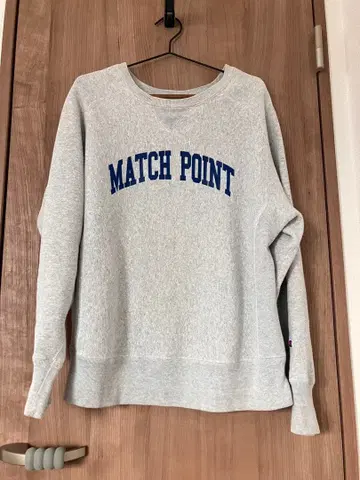 챔피온 리버스 위브 복각 단색 파랑 택 맨투맨 고타가레