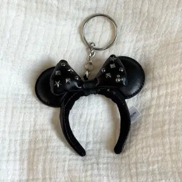 미니 머리띠 키링 스터드 가죽