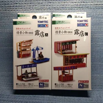 철도 모형 지오콜레 정경 잡화 002 노점 A 004 노점 C 디오라마