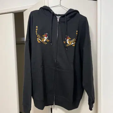 CLUCT 집업 후드티 블랙