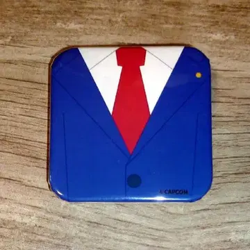 역전재판 화랑 나루호도 류이치 의류 캔뱃지 스퀘어 배지 역전재판