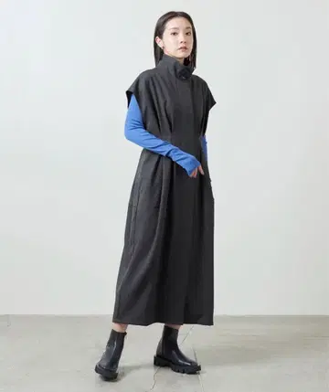 MARW UNITED ARROWS 2WAY 턱 하이넥 원피스