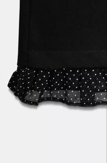 ZARA 미니 플레어 팬츠 프릴 도트