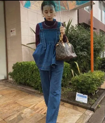 AMERI FRILL DENIM SET UP