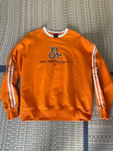 [ 새상품급 ] OY 오렌지 트레이닝복 맨투맨 한국 프리 사이즈