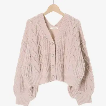 하트 마쉬멜로우 모어 가디건 핑크