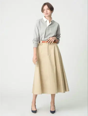 R.H.Vintage 오가닉 코튼 트윌 스커트