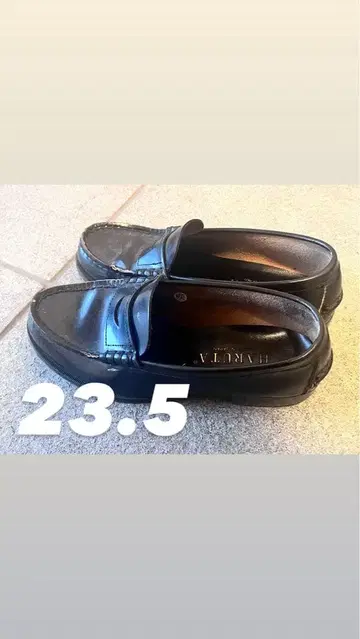 HARUTA 블랙 로퍼 23.5cm 박스 포함