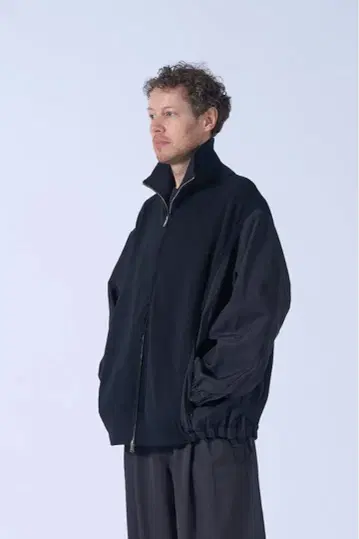 YOKE Connected Rib Knit Trucker Jacket
