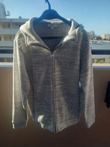 BEAUTY & YOUTH 풀 집업 후드티 L 사이즈 그레이 계열