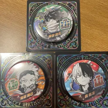 나의 히어로 아카데미아 생일 2025 캔뱃지 3개 세트