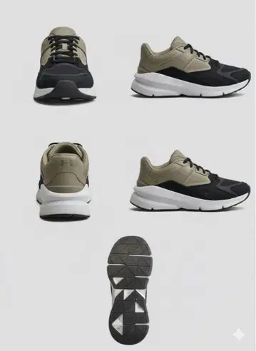 [ 언더아머 / UNDER ARMOUR ] 블랙/카키 스니커즈