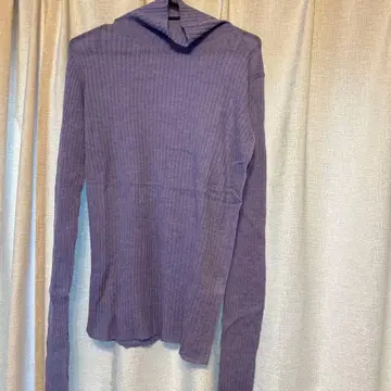 YAMADAYA Aga 리브 니트 스웨터 9호 라벤더