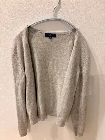 그레이 V넥 가디건 긴팔