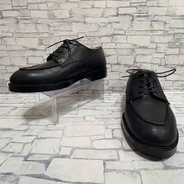 미사용급 BEAUTY&YOUTH 프렌치 U칩 가죽 신발 블랙