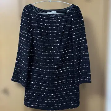 머큐리 듀오 트위드 미니 원피스