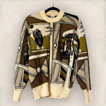 Modigliani 아트 디자인 니트 스웨터 구제 의류