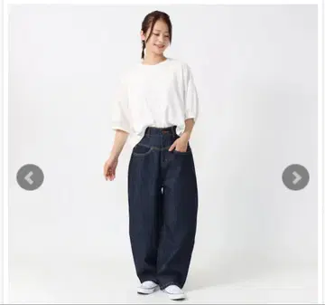 Cafetty 커브 와이드 CF0572 데님