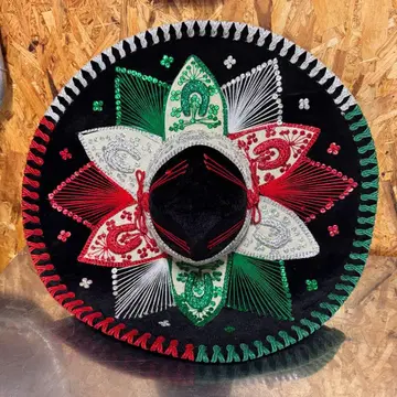 멕시칸 솜브레로 빈티지 타코 가게 장식