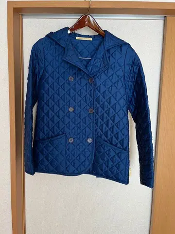 트래디셔널 웨더웨어 충전솜 퀼팅 자켓 블루 34