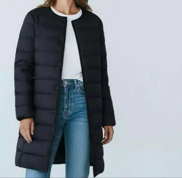 유니클로 울트라 라이트 다운 롱 이너 다운 자켓 블랙 M