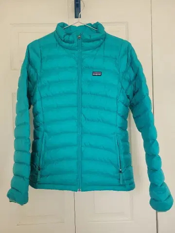 patagonia 터콰이즈 다운 자켓