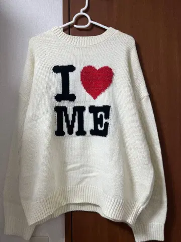 ACLENT 로고 자카드 라메 니트