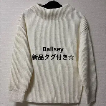 [ 택 포함 새상품 ] Ballsey 오프 터틀넥 리브 니트