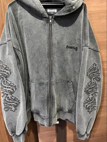 supplier 그레이 후드 부착 후드티