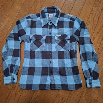 FLAT HEAD COMPANY 플란넬 셔츠 34 사이즈 두꺼운 원단