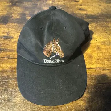 Dain Texas 말 자수 캡 블랙
