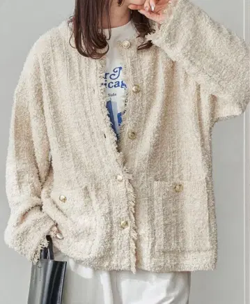 [프릭스스토어] 자카드 니트 골드 버튼 가디건