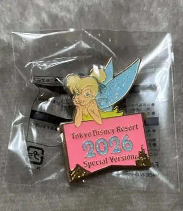 디즈니랜드 정글 카니발 팅커벨 핀 배지 새상품